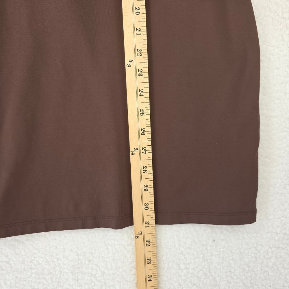 Babaton Golf Sleeveless Bodycon Dress Brown Size XS - Picture 9 of 10